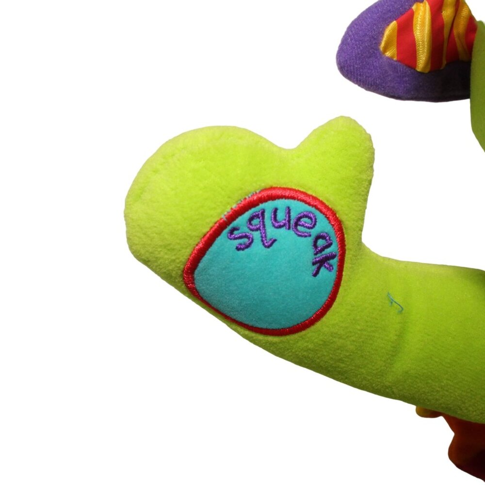 Tolo Sneezy the Activity Green Dragon Plush Baby Developmental Stuffed Toy 14" - Picture 10 of 11